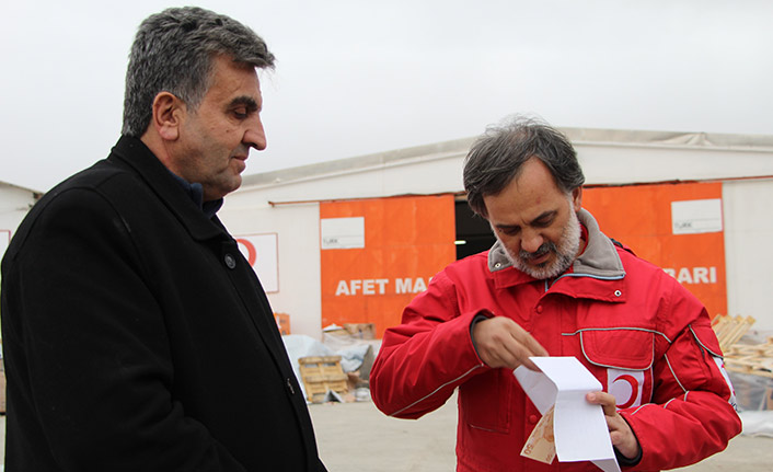 Deprem bölgesine duygulandıran mektup