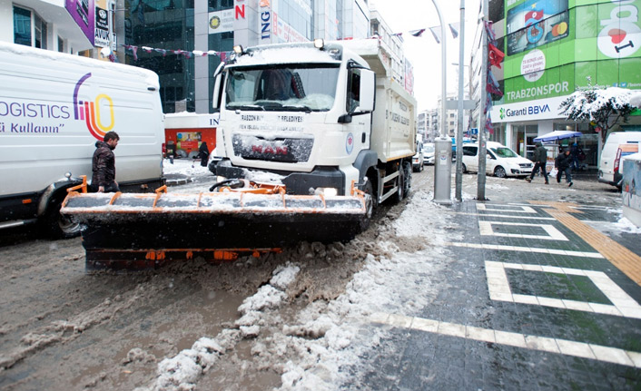 Trabzon Büyükşehir Belediyesi'nden buzlanma uyarısı