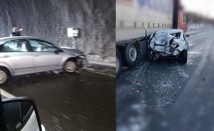 Giresun'da iki ayrı kaza: 1 yaralı. 10.02.2020