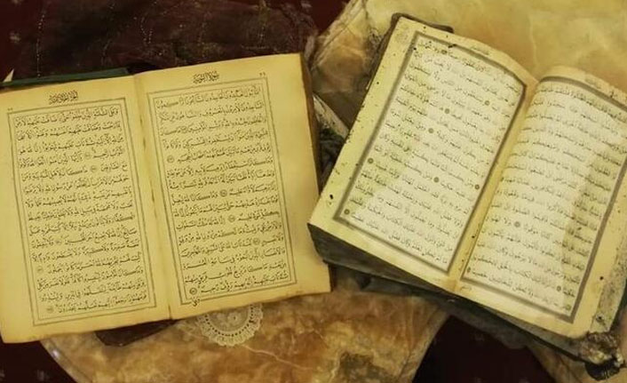 Yangın çıkan evde yanmamış halde iki Kur’an-ı Kerim bulundu