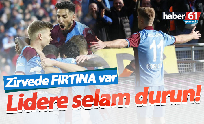 Trabzonspor Sivas’ı devirdi, liderliği aldı