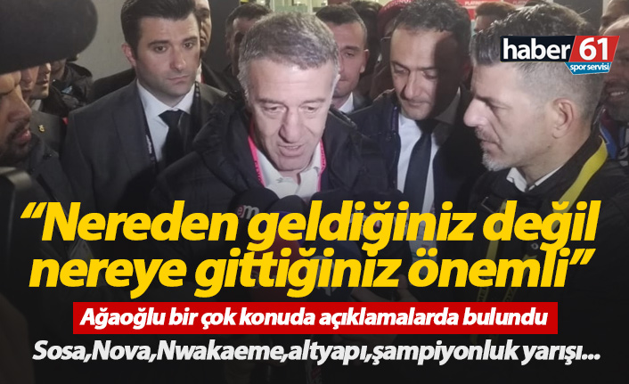 Ahmet Ağaoğlu: Nereden geldiğimiz değil nereye gideceğimiz önemli