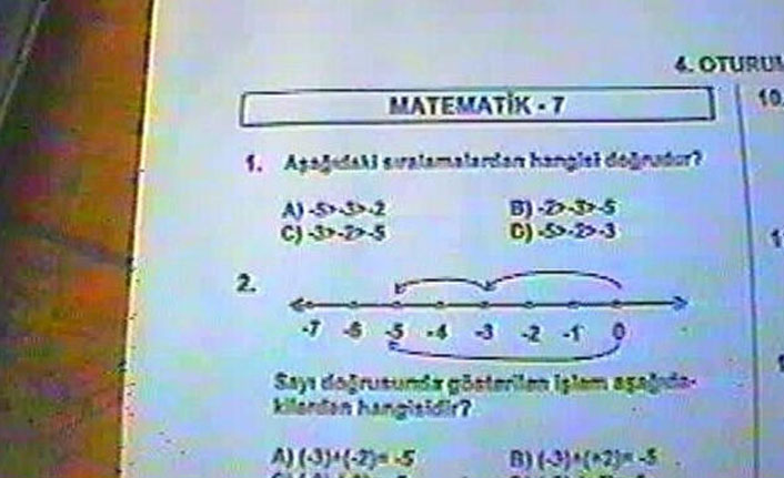 Sınav sorularını böyle çaldı