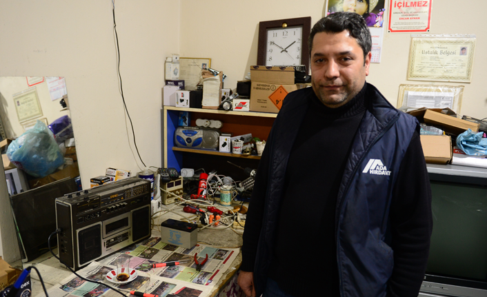 İş yerinde cihaz alev aldı!