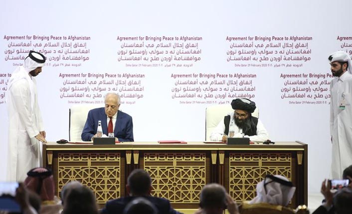 ABD ile Taliban barış süreci anlaşmasını imzaladı