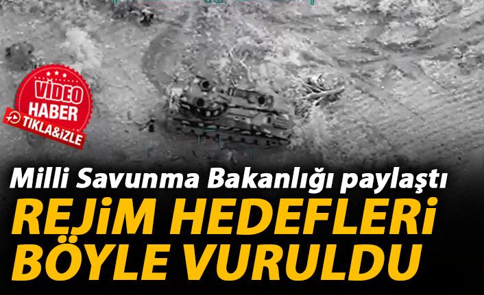 Bakanlık Paylaştı! Rejim hedefleri böyle vuruldu!