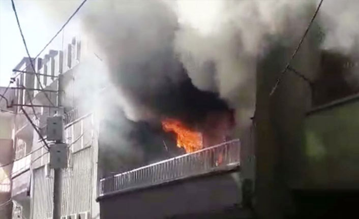 Şanlıurfa'da ev yangını