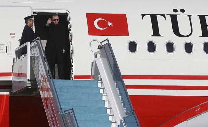 Cumhurbaşkanı Erdoğan Rusya'ya gitti
