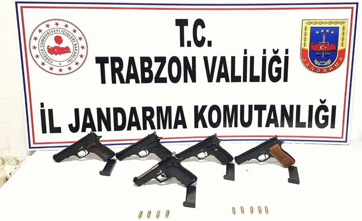 Trabzon’da 3 ilçede Silah Kaçakçılığı