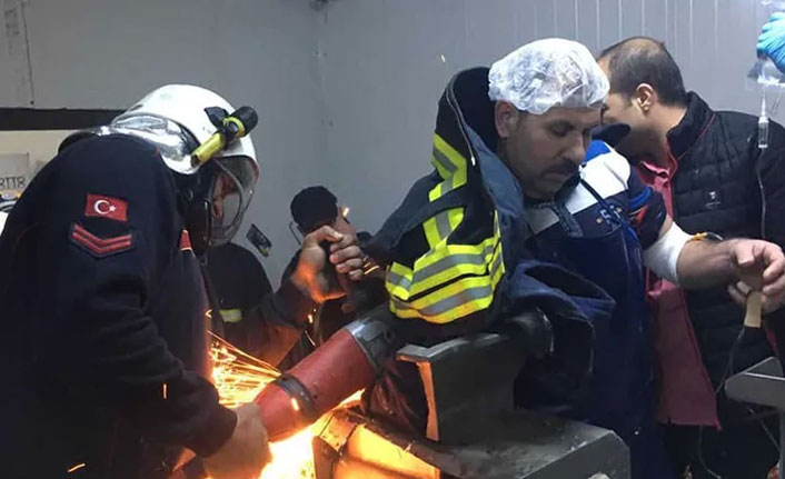 Aydın'da mandıra işçisi kolunu tereyağı makinesine kaptırdı