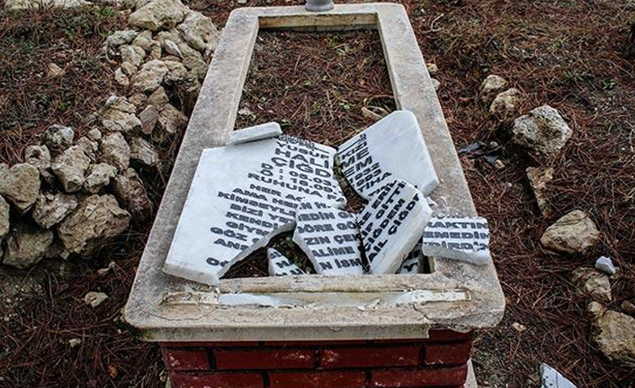 Mezarlıkta ilginç olay!