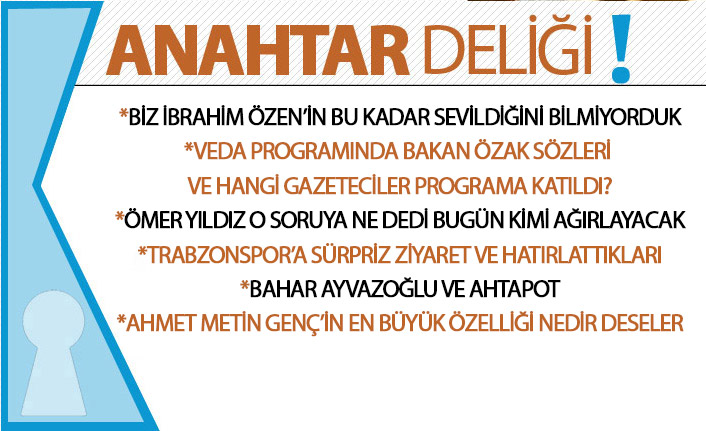 Anahtar Deliği 07.03.2020 İbrahim Özen İçin KTÜ’de Duygulu Veda Programı