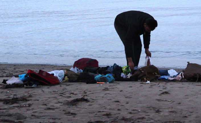 Sığınmacıların ardında eşyaları kaldı