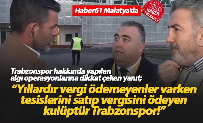 Barış Yurduseven: Tesisini satıp vergisini ödeyen takımdır Trabzonspor