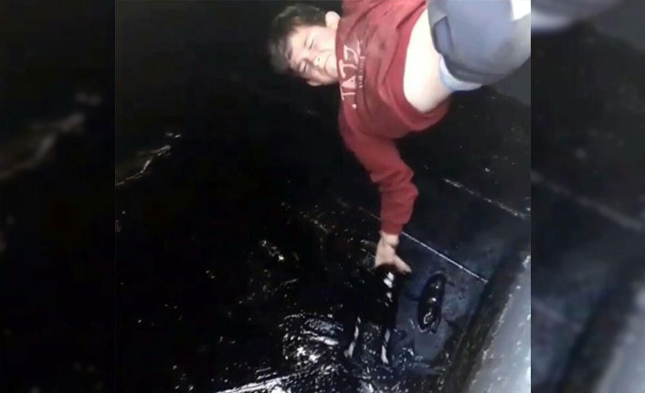 Çocuklar, petrol kuyusuna düşen yavru köpekleri bakın nasıl kurtardı..