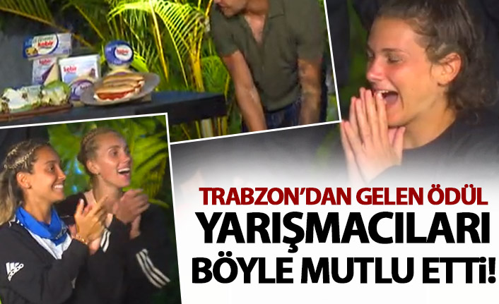 Survivor’da Trabzon’dan gelen ödülü görünce sevinç çığlığı attılar