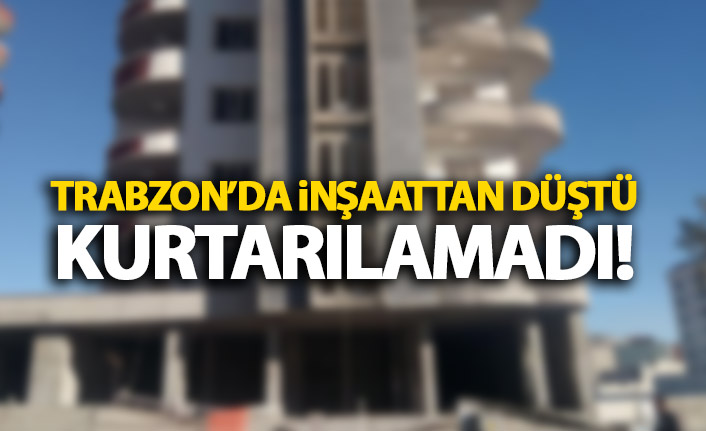 Trabzon'da elektrik işçisi ölüme düştü!