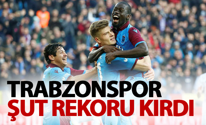 Trabzonspor'dan şut rekoru!