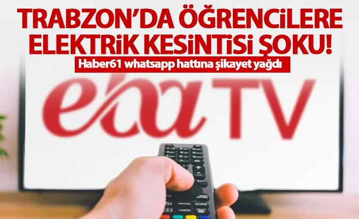 Trabzon’da öğrenciler elektrik kesintisi kurbanı!