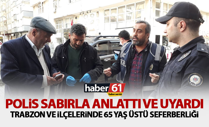 Polis 65 yaş üstü vatandaşları büyük bir sabırla anlattı ve uyardı!