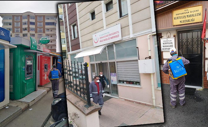 Trabzon'un dört bir yanı dezenfekte ediliyor