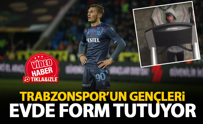 Trabzonspor’un gençleri evlerinde form tutuyor
