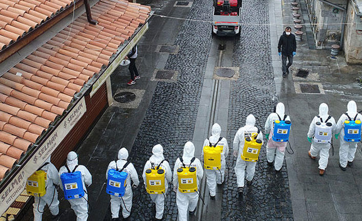 Dezenfeksiyon seferberliği! 50 ekip 110 personel