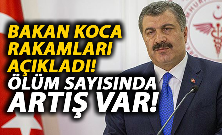 Sağlık Bakanı Koca son rakamları açıkladı! Ölüm sayısında artış!