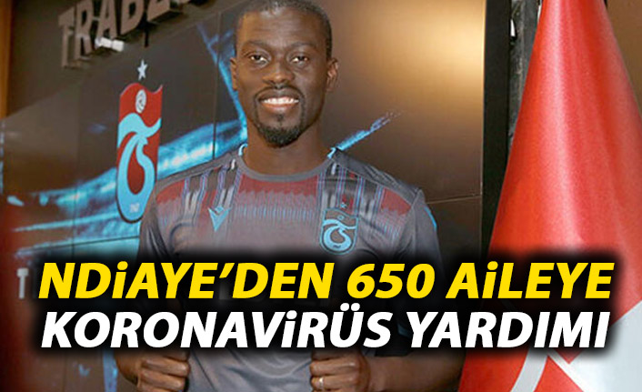 Trabzonspor'un yıldızı Ndiaye'den 650 aileye Koronavirüs yardımı!