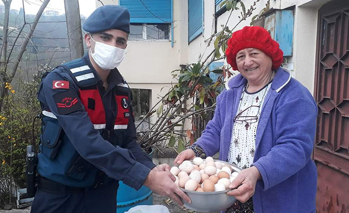 Trabzon'da Jandarmayı uyarmak için gittiği evden eli boş göndermediler