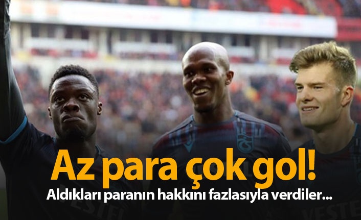Trabzonspor'un 3 hücumcusu aldığı paranın hakkını verdi