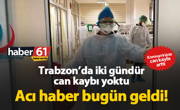 Trabzon'da koronavirüsten bir ölüm daha!