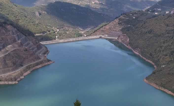 Trabzon'un içme suyunu karşılayan Atasu Barajı'nda son durum