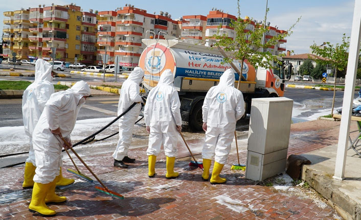 Haliliye'de salgınla mücadele devam ediyor