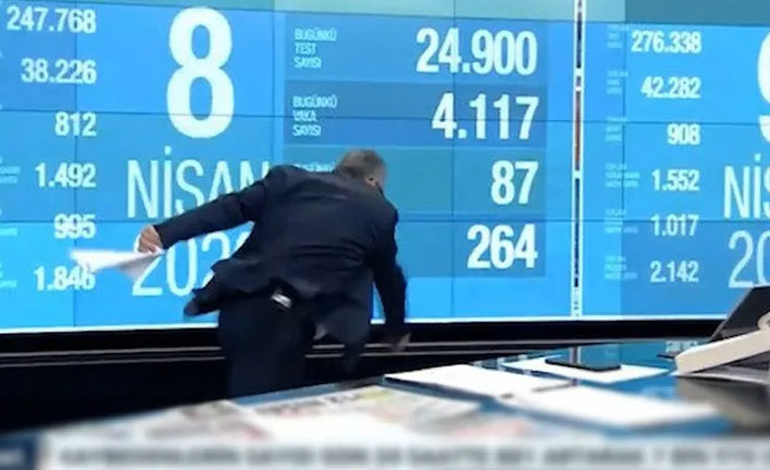 Canlı Yayında Elektrik Çarpması ve Düşme Anı Gündem Oldu