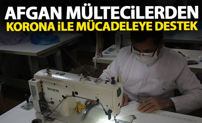  Afgan mültecilerden Türkiye'nin Korona virüsle mücadelesine destek