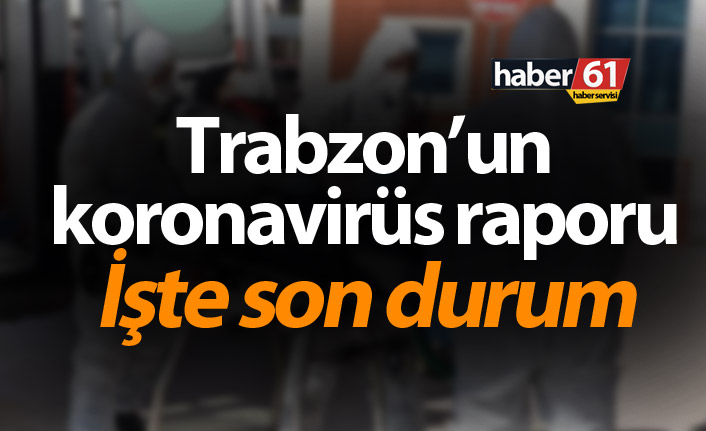 Trabzon’da koronavirüs vakalarında son durum – 14.04.2020
