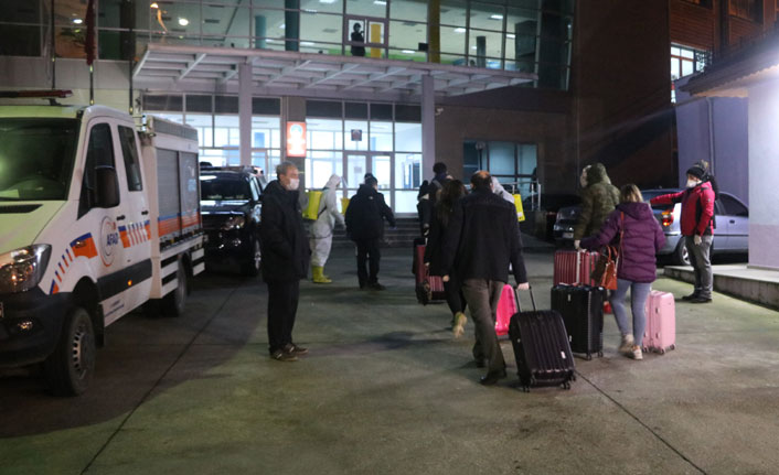 Ukrayna'dan getirildiler Rize'de karantinaya alındılar!