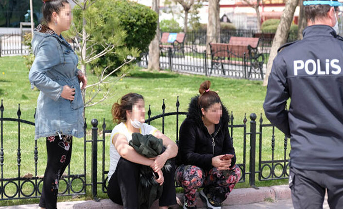 Sokağa çıkma yasağını ihlal ettiler!