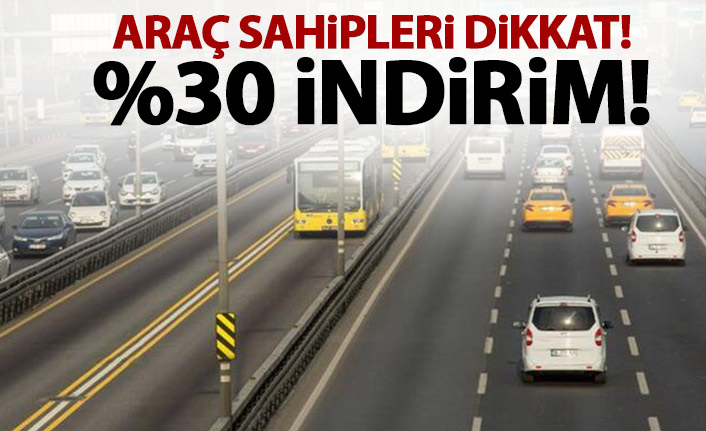 Trafik ve kasko sigortasında yüzde 30’a varan indirim dönemi