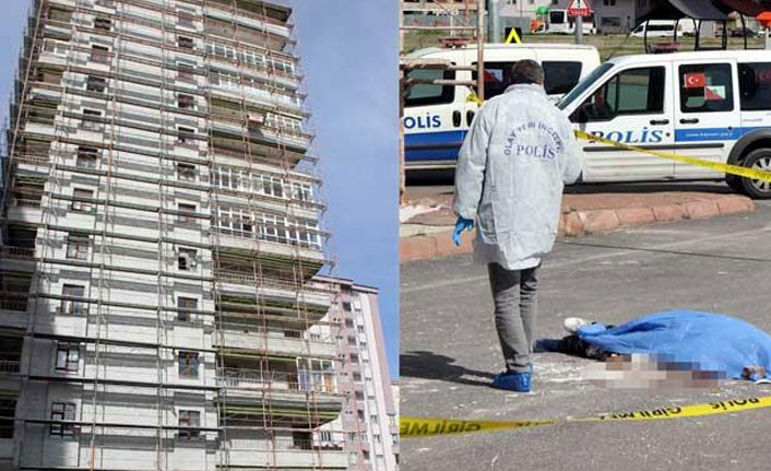 8. kattan düşen işçi hayatını kaybetti!