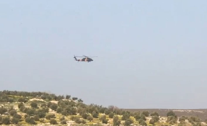 Sınırda helikopterli hareketlilik