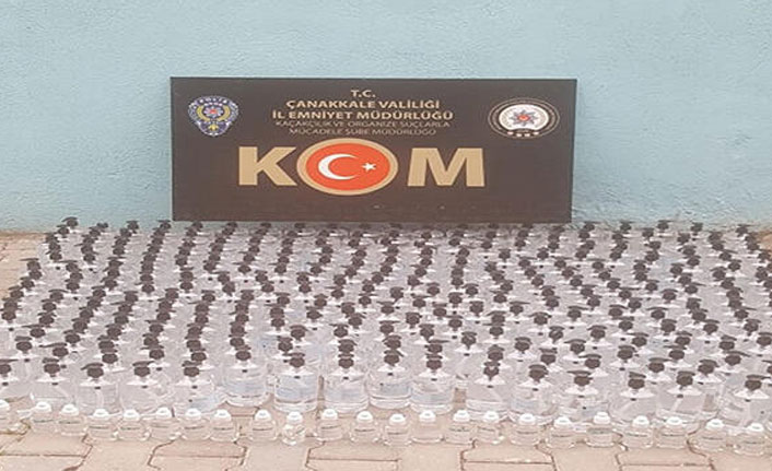 339 adet kaçak dezenfektan ele geçirildi