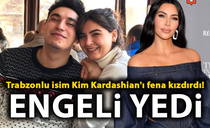 Trabzonlu isim Kim Kardashian'ı fena kızdırdı! Engeli yedi!