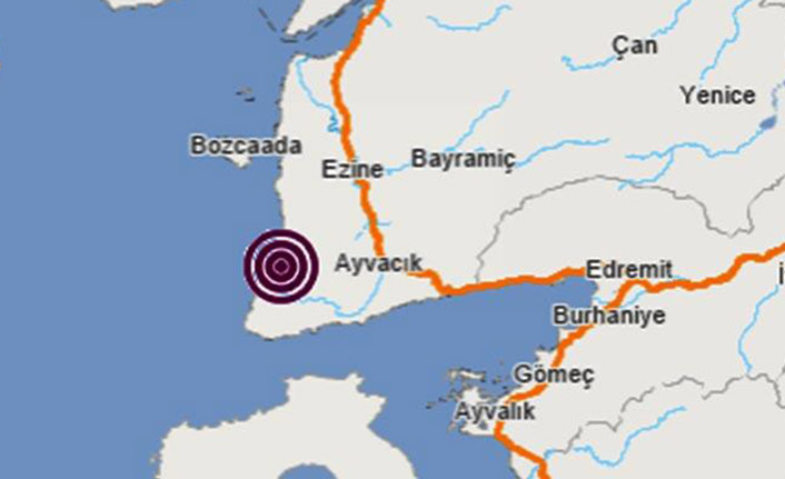 Çanakkale Ayvacık’ta 3.6 Büyüklüğünde Deprem Korkuttu