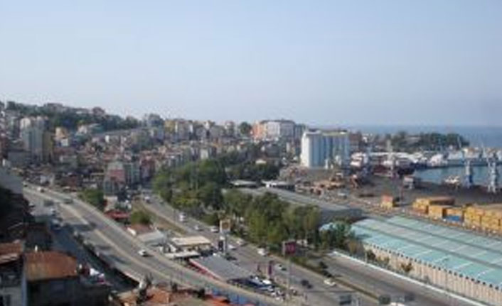 Trabzon liman Kavşağında çalışma