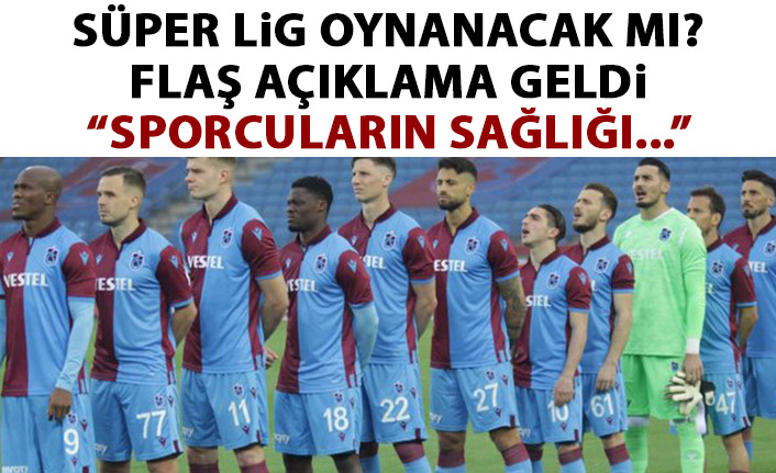 Liglerin durumu ile alakalı flaş açıklama: Sporcu sağlığı...