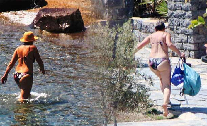 Yasağa aldırmadan denize girdiler