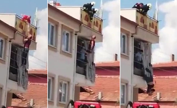 Boğazına hortum bağlayıp intihara kalkıştı!