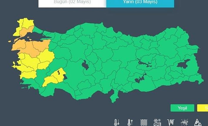 Meteoroloji'den turuncu uyarı!